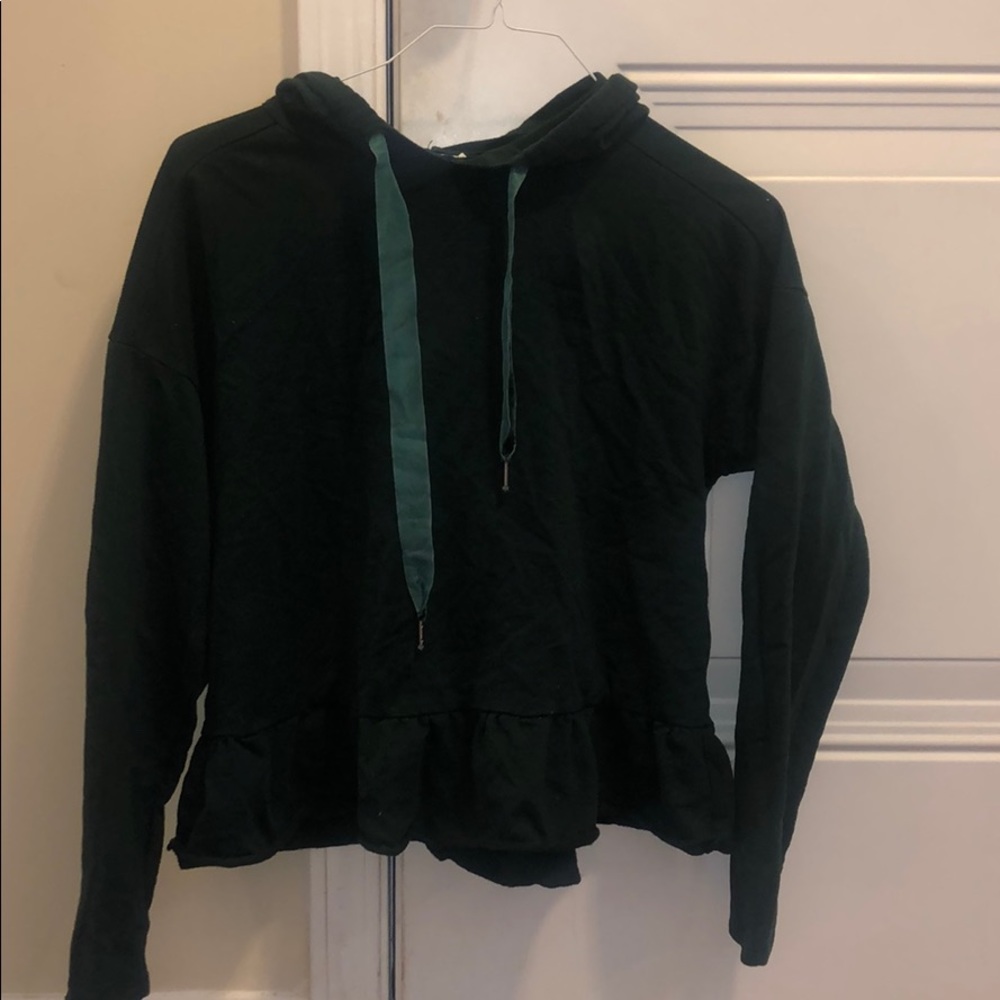 Dark Green hoodie top